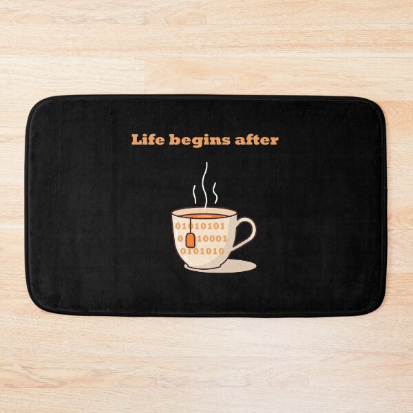 Item preview, Life begins after coffee and code designed and sold by Ach&Koor.