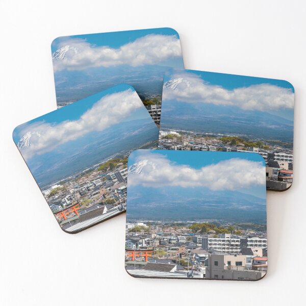 Item preview, A distant Mount Fuji covered on cloud towering over Japan  designed and sold by Ospreychild.