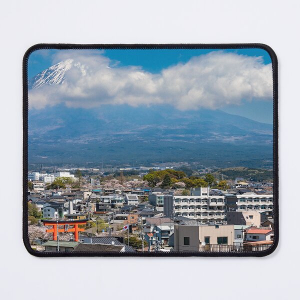 Item preview, A distant Mount Fuji covered on cloud towering over Japan designed and sold by Ospreychild.