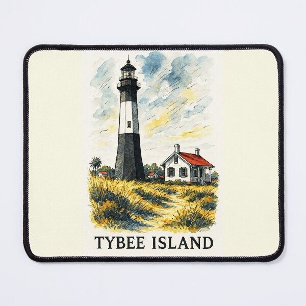 Item preview, Tybee Island Lighthouse designed and sold by Sarcastic designs.