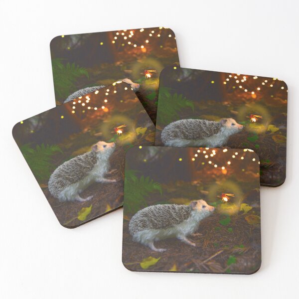 Item preview, Fire Wood  - Hedgehog And Fireflies - Felted Scene designed and sold by TheWishingShed.