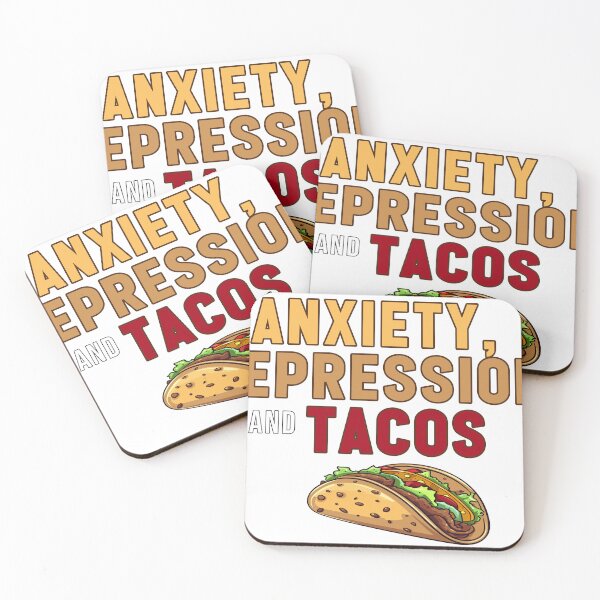 Item preview, Anxiety, Depression, and Tacos designed and sold by Beautiful Universe.