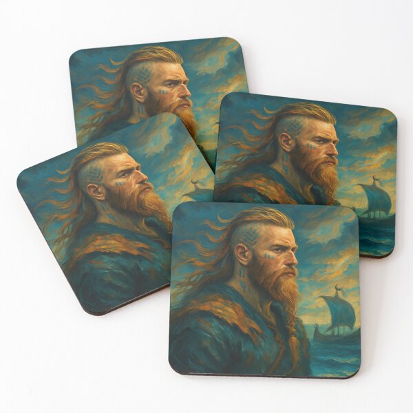 Item preview, Epic Viking Warrior – Sea and Drakkar Scene designed and sold by jolille.