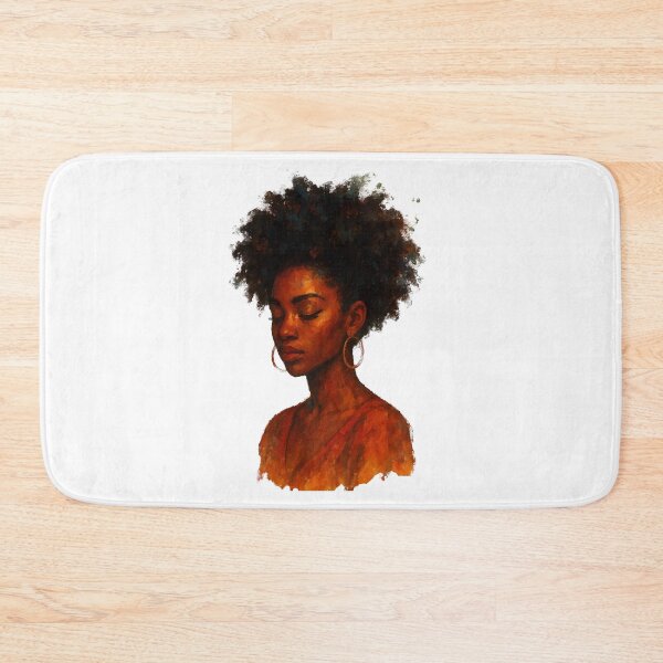 Artikelvorschau, Schwarze Frau Porträt Afro Kunst entworfen und verkauft von OsasChild.