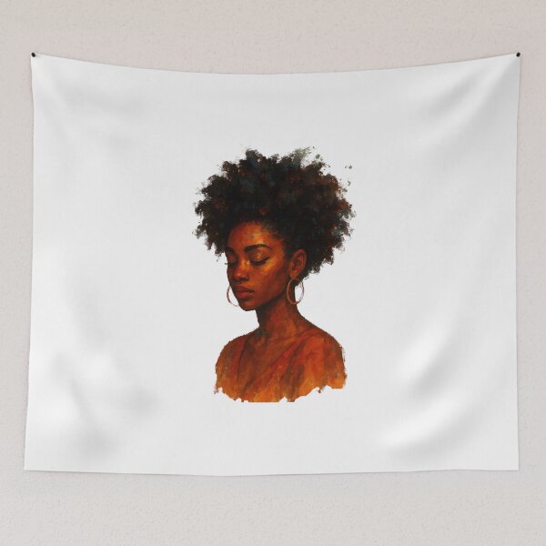 Item preview, Retrato de mujer negra Arte afro designed and sold by OsasChild.