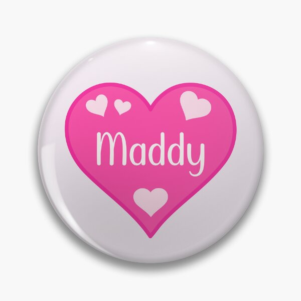 Aperçu de l'œuvre Maddy Nom Coeur Rose créée et vendue par Jeallan Designs.