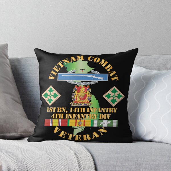 Item preview, Army - Vietnam Combat Infantry Veteran w 1st Bn 14th Inf - 4th ID SSI X 300 designed and sold by Military Insignia Products.
