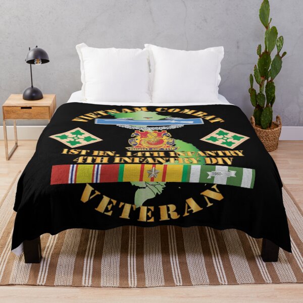 Item preview, Army - Vietnam Combat Infantry Veteran w 1st Bn 14th Inf - 4th ID SSI X 300 designed and sold by Military Insignia Products.