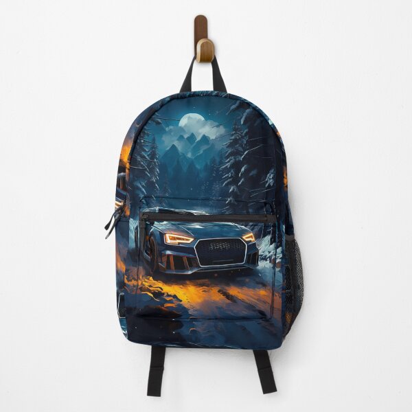 Item preview, High Performance Hot Hatch Car Powers Through Snowy Forest Night designed and sold by RevUpDesign.