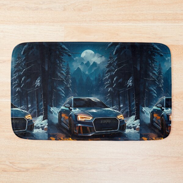 Item preview, High Performance Hot Hatch Car Powers Through Snowy Forest Night designed and sold by RevUpDesign.