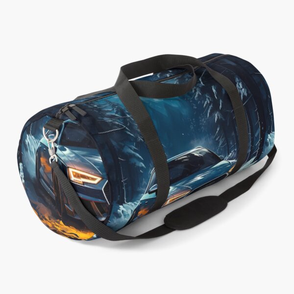 Item preview, High Performance Hot Hatch Car Powers Through Snowy Forest Night designed and sold by RevUpDesign.