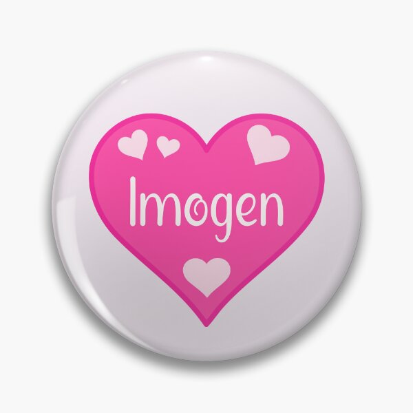 Item preview, Imogen Name Pink Heart  designed and sold by Jeallan Designs.