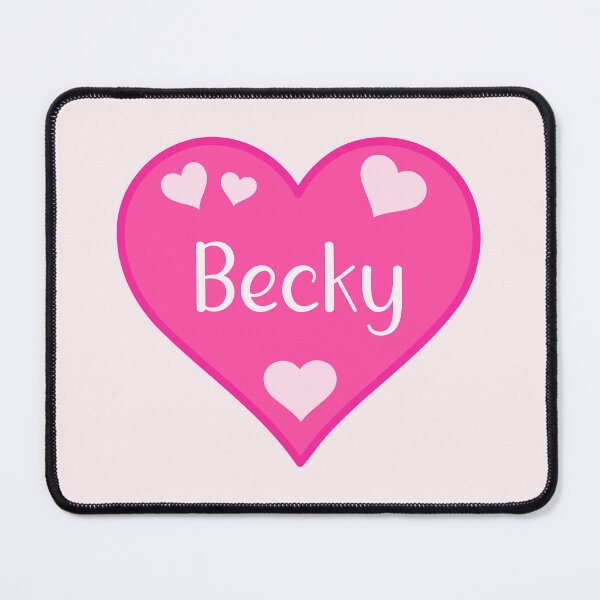 Item preview, Becky Name Pink Heart  designed and sold by Jeallan Designs.
