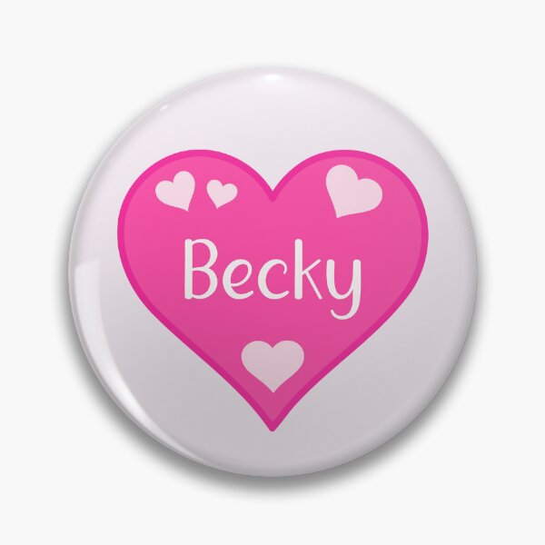 Artikelvorschau, Becky Name Rosa Herz entworfen und verkauft von Jeallan Designs.