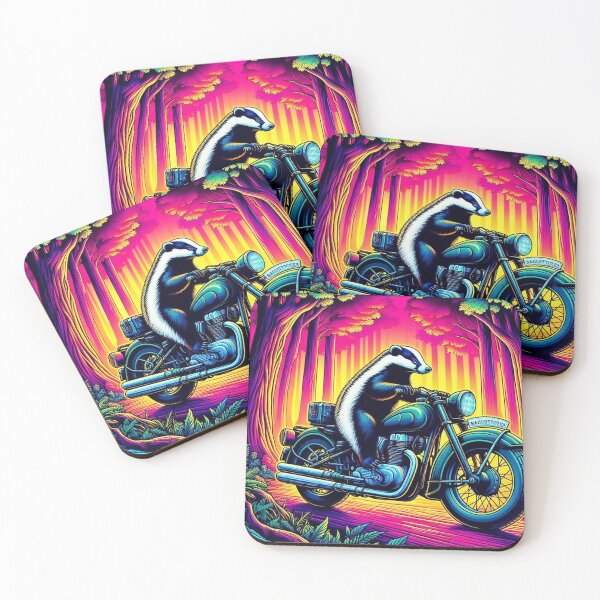 Item preview, Honeybadger classic motorcycle riding designed and sold by Dogandesighn.