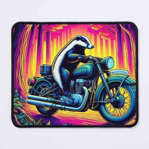 Item preview, Honeybadger classic motorcycle riding designed and sold by Dogandesighn.