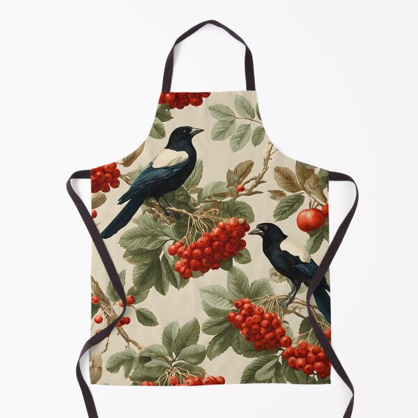Item preview, Magpies in Rowan Tree Pattern - Autumn & Halloween designed and sold by Mission Ready.