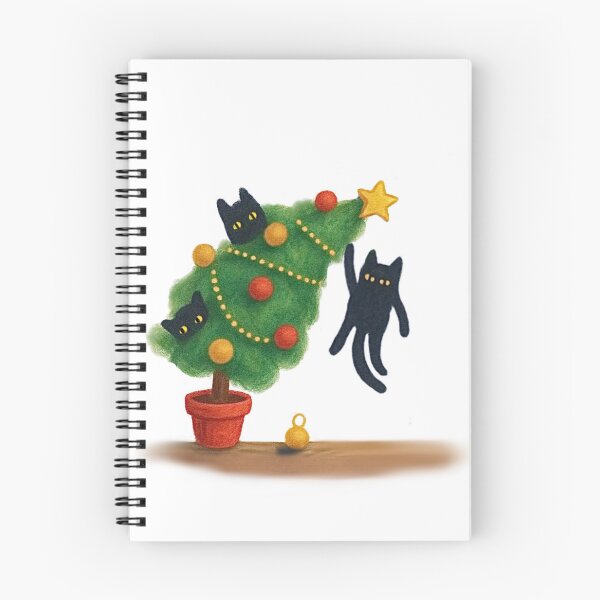 Item preview, Meowy Christmas Naughty Back Cats In Tree designed and sold by TheWishingShed.