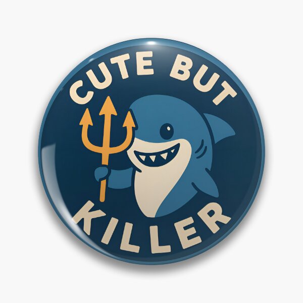 Item preview, Cute but Killer Shark – Funny Cartoon Ocean Design designed and sold by Imaginationbeyond.