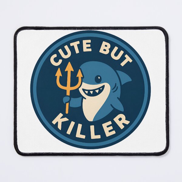 Item preview, Cute but Killer Shark – Funny Cartoon Ocean Design designed and sold by Imaginationbeyond.