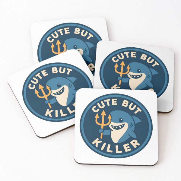 Item preview, Cute but Killer Shark – Funny Cartoon Ocean Design designed and sold by Imaginationbeyond.
