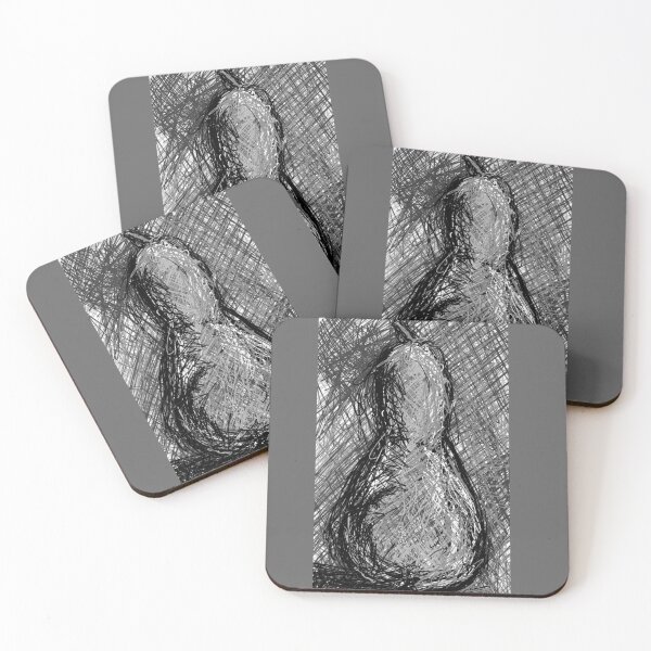 Item preview, Sketchy Pear. Greyscale  designed and sold by DancingCreek.