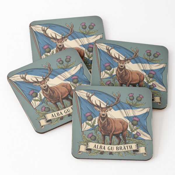 Item preview, Vintage Scotland Alba Gu Bràth Patriotic Stag & Thistle Design designed and sold by ART-POD-PL.