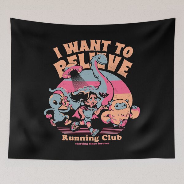 Item preview, I Want To Believe Running Club designed and sold by Horta Studio.