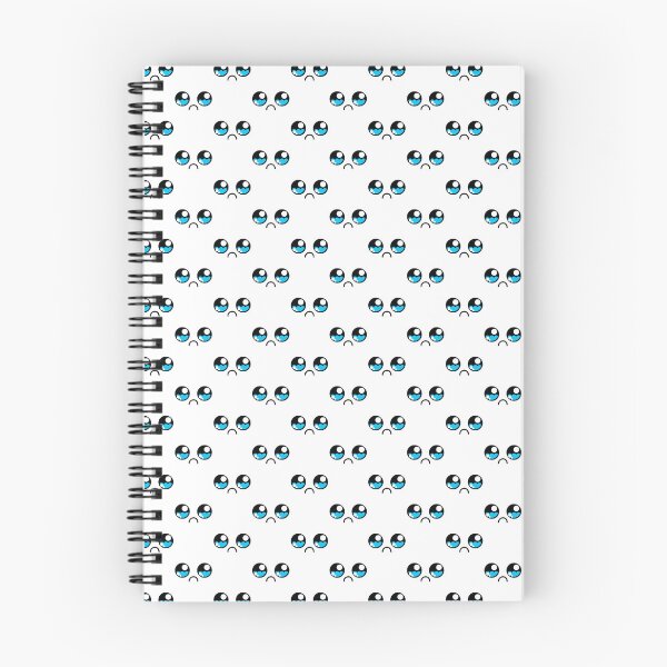 Item preview, Adorable kawaii sad teary eyes face pattern designed and sold by BlushyPrint.