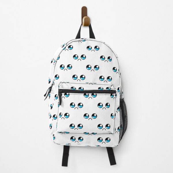Item preview, Adorable kawaii sad teary eyes face pattern designed and sold by BlushyPrint.