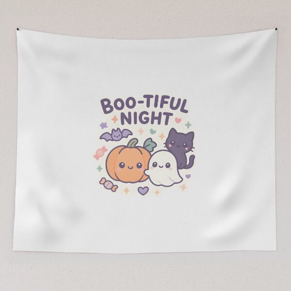 Item preview, Cute Halloween Pumpkin Ghost Cat Design designed and sold by OsasChild.