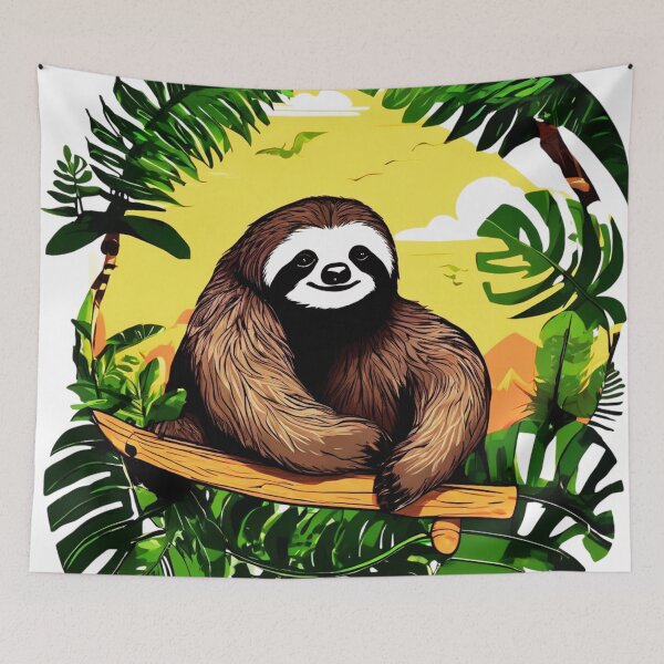 Item preview, Lazy Sloth in Action designed and sold by Zofia Sosnecka.