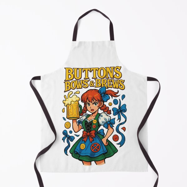Item preview, Buttons Bows And Brews - Gift for Kawaii Oktoberfest Lovers Anime Art designed and sold by Jarminis.