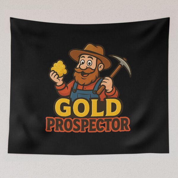 Item preview, Gold Prospector Miner designed and sold by Prints-by-Olaf.