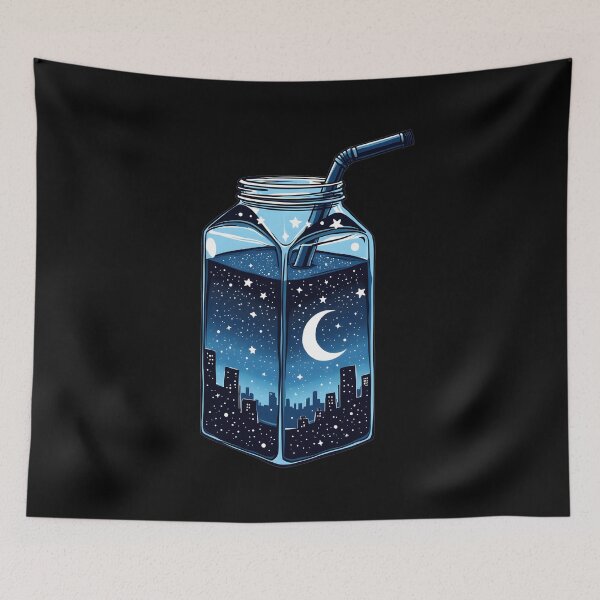 Item preview, Blue Juusu, Kawaii Juice Box Aesthetic, Star Juusu designed and sold by MaxStore01.