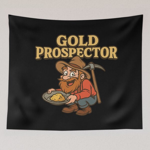 Item preview, Gold Prospector Miner designed and sold by Prints-by-Olaf.