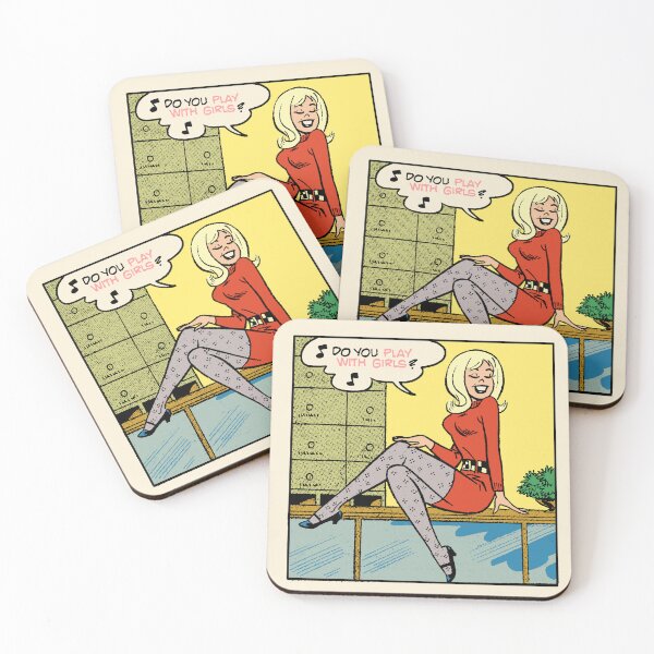 Item preview,  Do You Play With Girls? Retro Comic Pop Art Melody Parody designed and sold by wmxdesign.