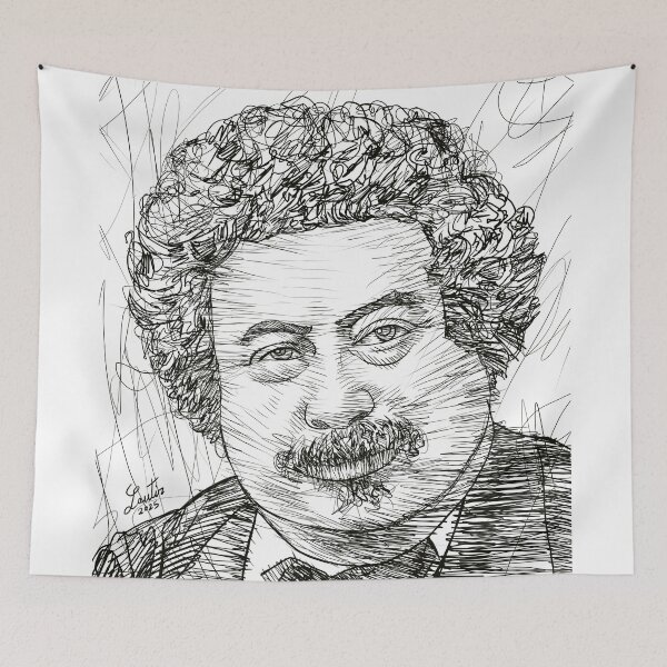 Item preview, ALEXANDRE DUMAS ink portrait .2 designed and sold by lautir.