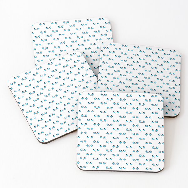 Item preview, Cute kawaii sad teary eyes face pattern designed and sold by BlushyPrint.