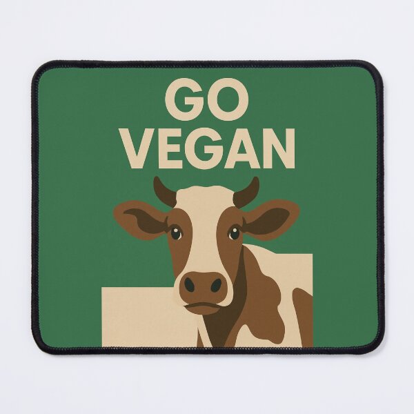 Item preview, Go Vegan Cow Veganism Animal Rights Factory Farming Animal Welfare Dairy Industry Slaughterhouse designed and sold by Annika Shurafa.