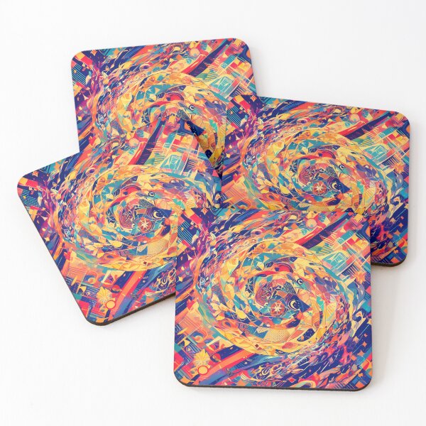 Item preview, Surreal Vivid Geometric Patterns Bold Abstract Art Design designed and sold by ART ATTACK ZONE.