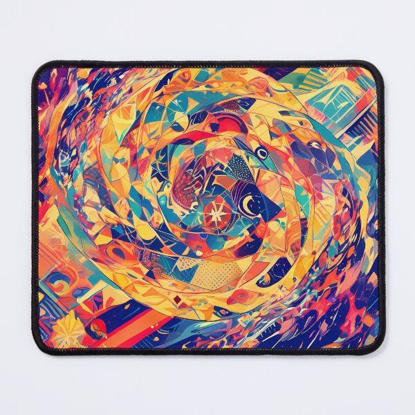 Item preview, Surreal Vivid Geometric Patterns Bold Abstract Art Design designed and sold by ART ATTACK ZONE.
