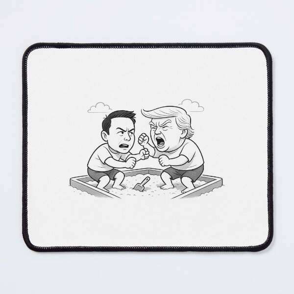 Item preview, Donald Trump & Elon Musk kids fight in the sandbox designed and sold by Jewish Rockandrolla.