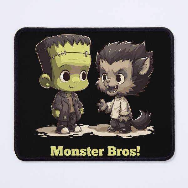 Item preview, Chibi Frankenstein and Wolfman designed and sold by ClubVacay.