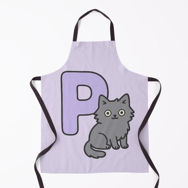 Item preview, Alphabet “P” – Cute Fluffy Cat Initial Sticker designed and sold by wwshd.