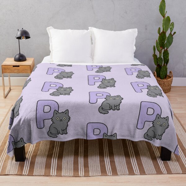 Item preview, Alphabet “P” – Cute Fluffy Cat Initial Sticker designed and sold by wwshd.