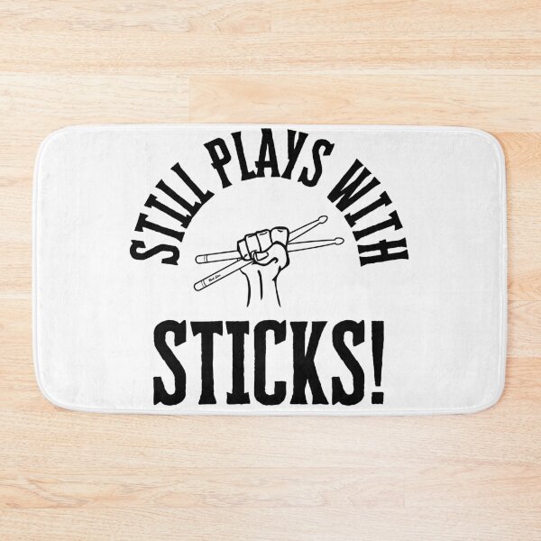 Item preview, Still plays with sticks Drummers tee shirt designed and sold by Vivid Mischief.