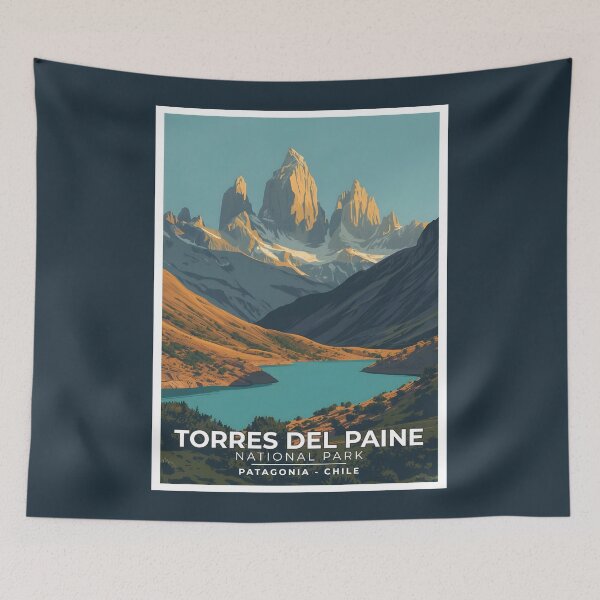 Item preview, Torres Del Paine National Park - Patagonia - Chile designed and sold by GoodOldVintage.