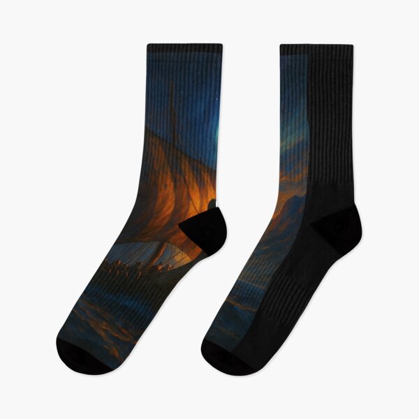 Item preview, Viking Journey – Drakkars at Sunrise designed and sold by jolille.