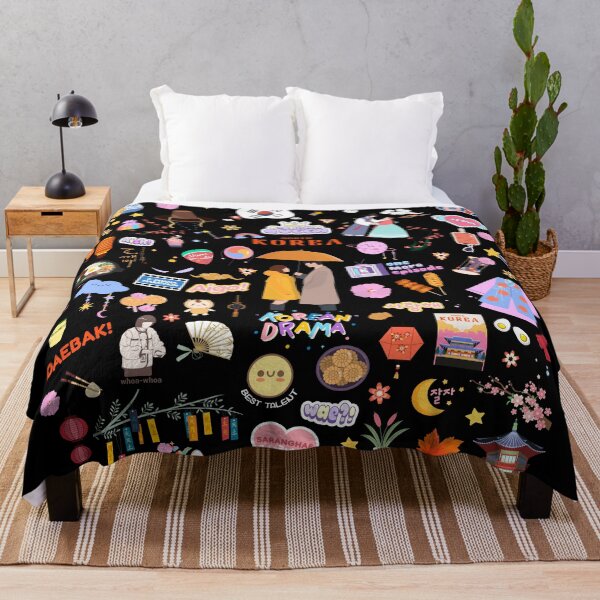 Item preview, K-drama design (black background) designed and sold by nelkrshop.